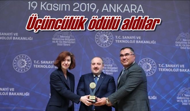 Üçüncülük ödülü aldılar