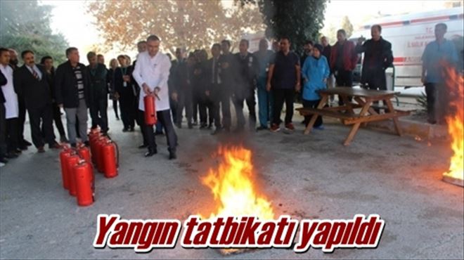 Yangın tatbikatı yapıldı