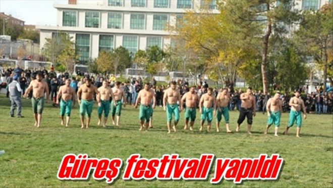 Güreş festivali yapıldı