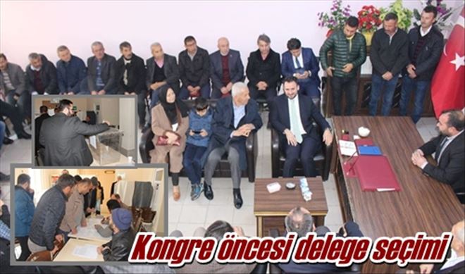 Kongre öncesi delege seçim