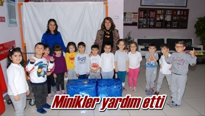 Minikler yardım etti