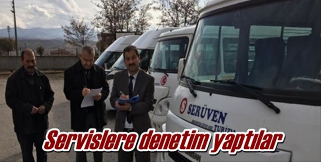 Servislere denetim yaptılar