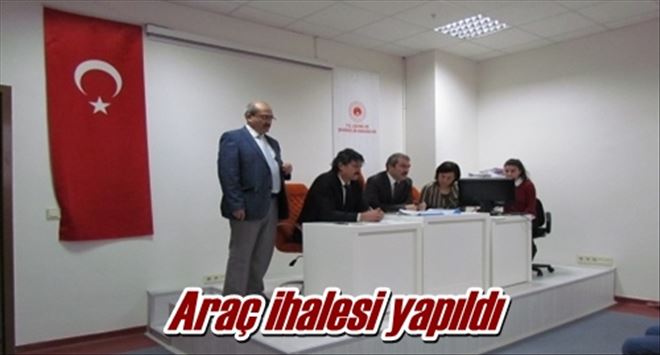 Araç ihalesi yapıldı