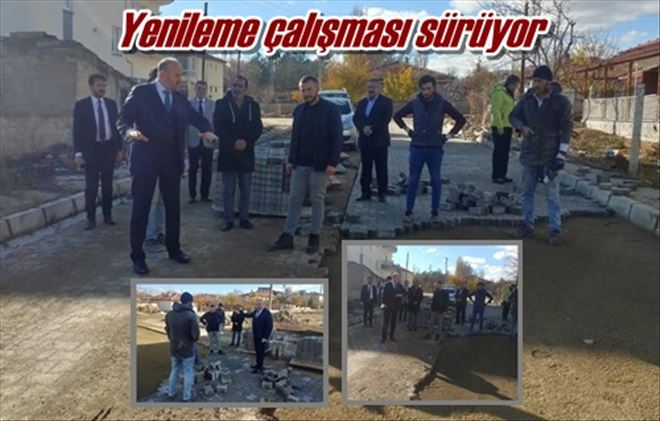 Yenileme çalışması sürüyor