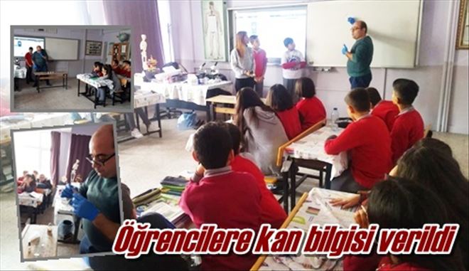 Öğrencilere kan bilgisi verildi