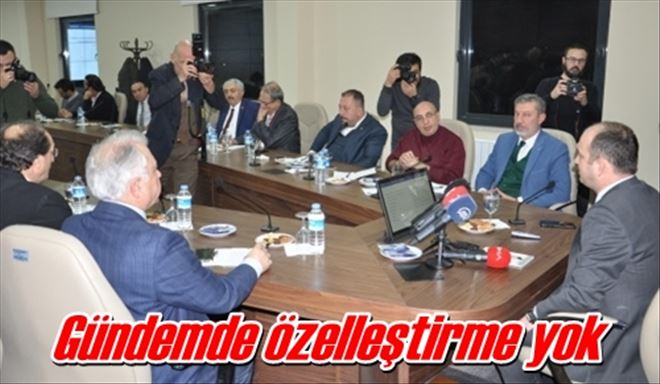 Gündemde özelleştirme yok