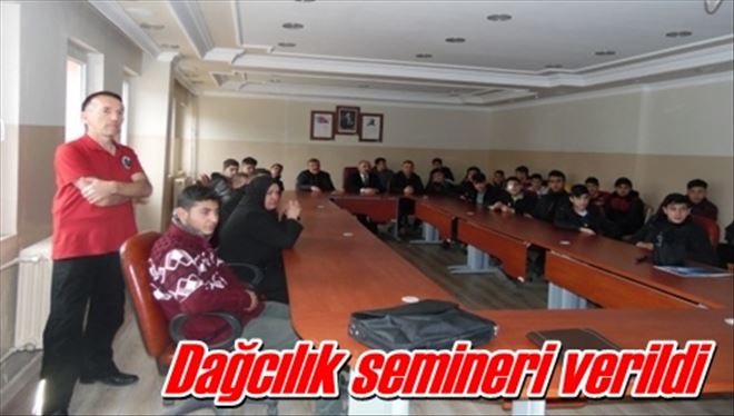 Dağcılık semineri verildi