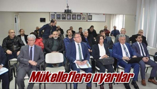 Mükelleflere uyarılar