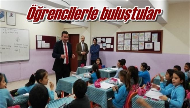 Öğrencilerle buluştular