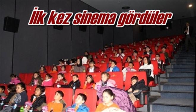 İlk kez sinema gördüler