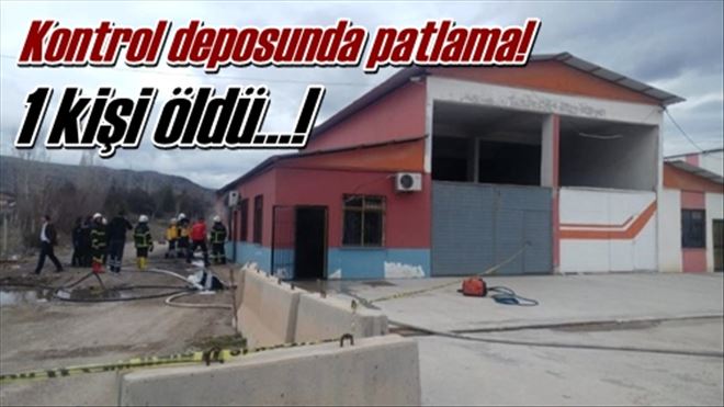 Depoda patlama oldu!