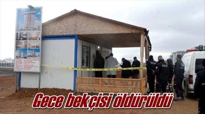 Gece bekçisi öldürüldü