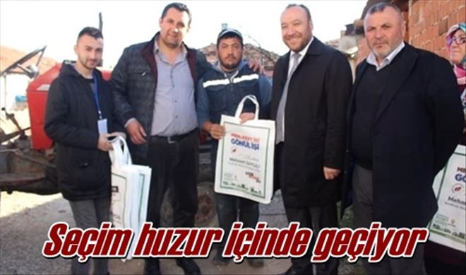 Seçim huzur içinde geçiyor