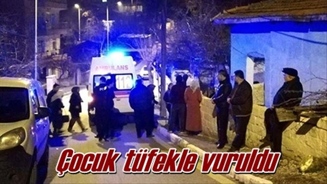 Çocuk tüfekle vuruldu