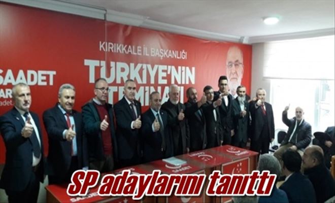 SP adaylarını tanıttı