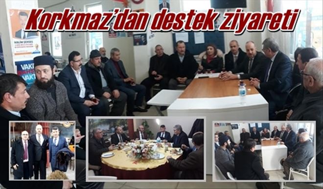 Korkmaz´dan destek ziyareti