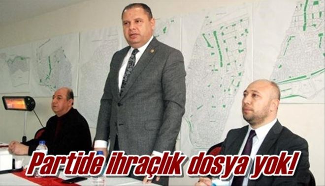 Partide ihraçlık dosya yok!