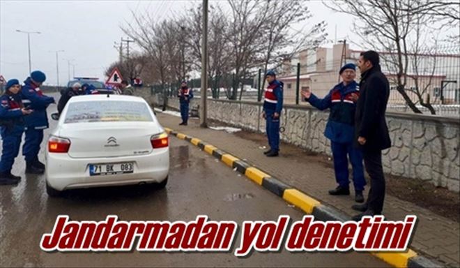 Jandarmadan yol denetimi