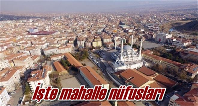 En büyük mahalle Çalılıöz 