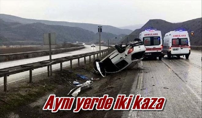 Aynı yerde iki kaza