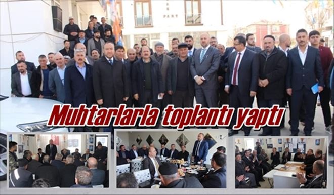 Bahşılı´da muhtarlarla toplantı