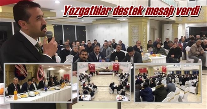 Yozgatlılardan destek toplantısı