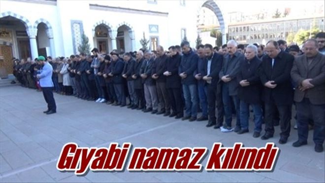 Gıyabi namaz kılındı