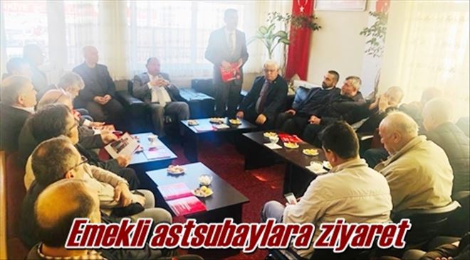 Emekli astsubaylara ziyaret