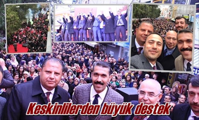Keskinlilerden büyük destek