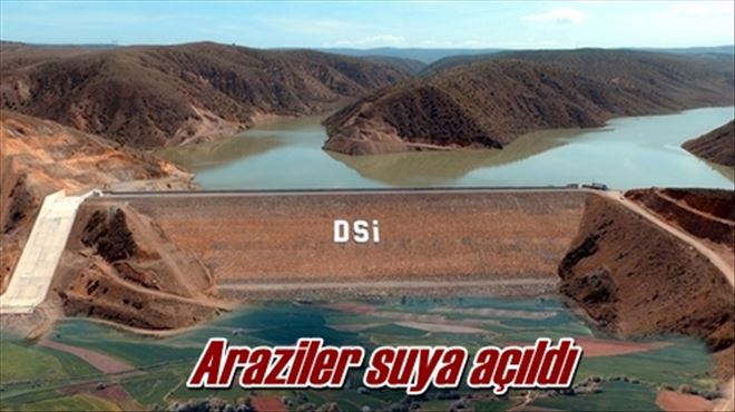 Araziler suya açıldı