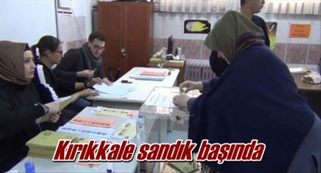 Kırıkkale sandık başında