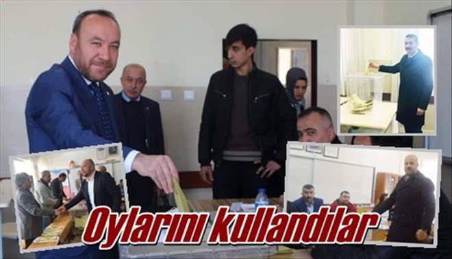 Oylarını kullandılar