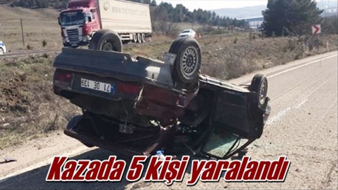 Kazada 5 kişi yaralandı!