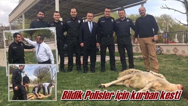 Bildik Polisler için kurban kesti