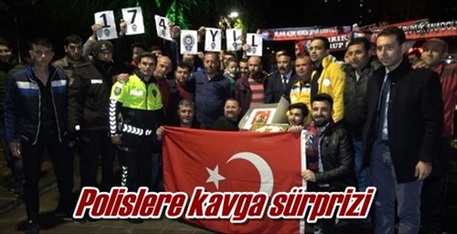 Polislere kavga sürprizi