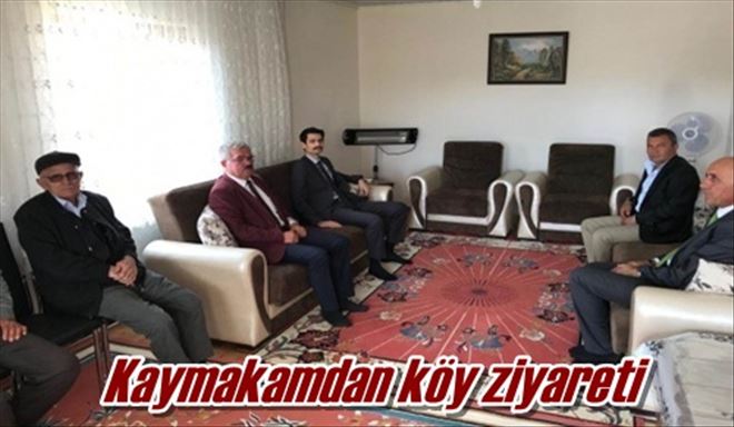 Kaymakamdan köy ziyareti