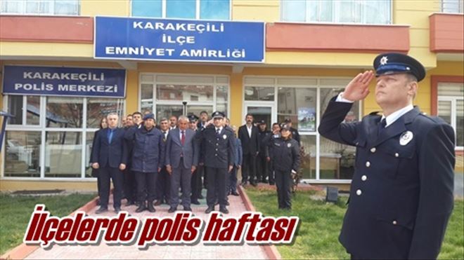 İlçelerde polis haftası 