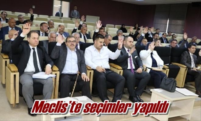 Meclis´te seçimler yapıldı