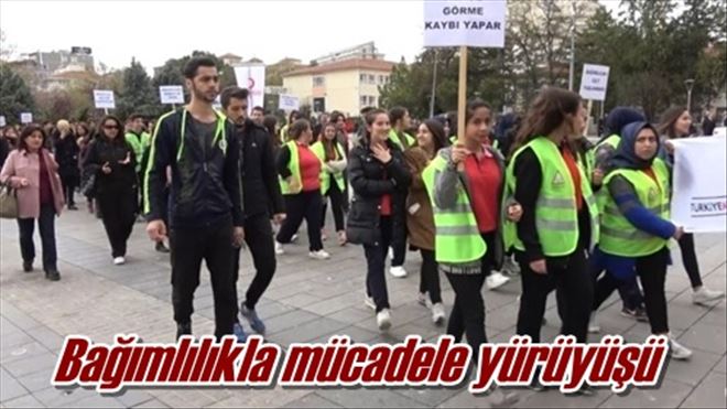 Bağımlılıkla mücadele yürüyüşü