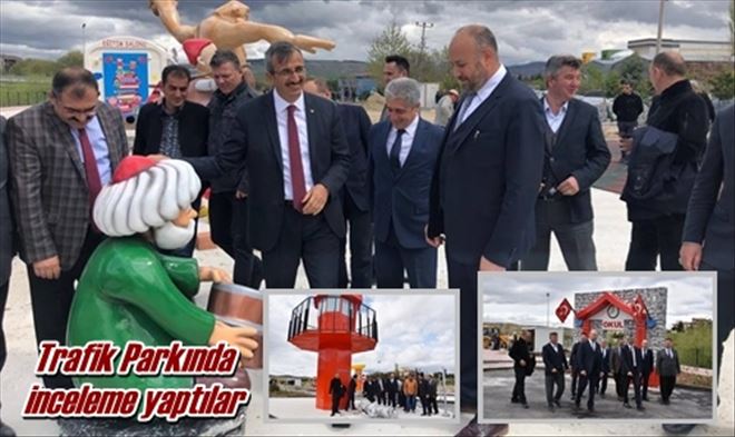 Trafik Parkında inceleme yaptılar