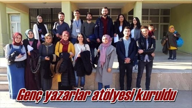 Genç yazarlar atölyesi kuruldu