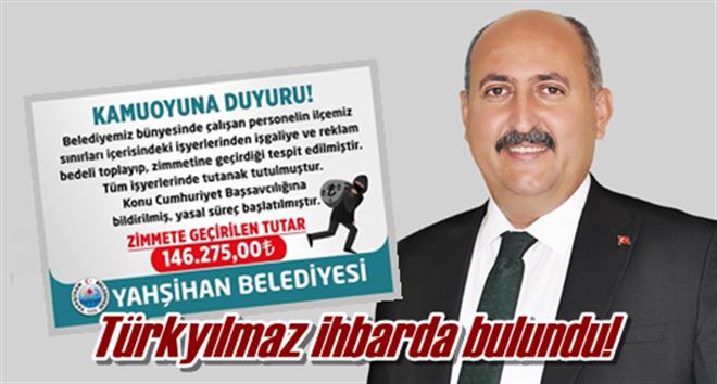 Türkyılmaz´dan yolsuzluk iddiası!