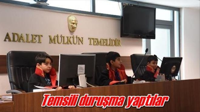 Temsili duruşma yaptılar