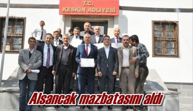 Alsancak mazbatasını aldı