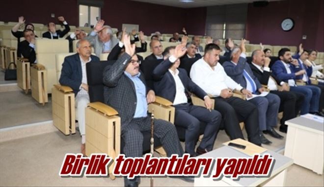 Birlik toplantıları yapıldı