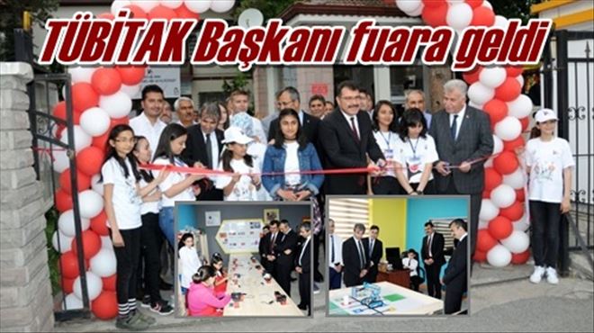 TÜBİTAK Başkanı fuara geldi