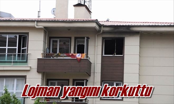 Lojman yangını korkuttu