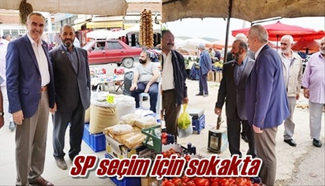 SP seçim için sokakta