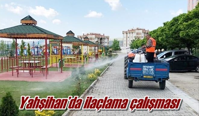 Yahşihan´da ilaçlama çalışması