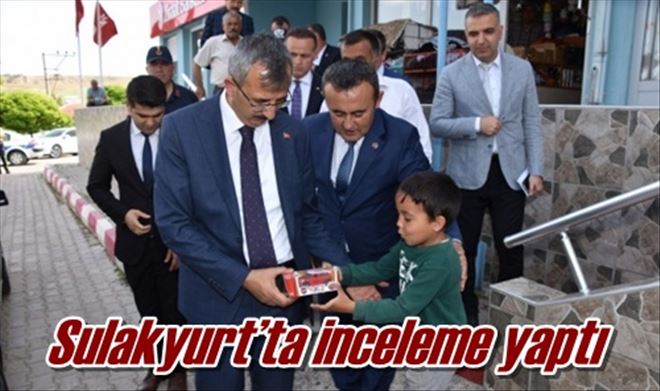 Sulakyurt´ta inceleme yaptı